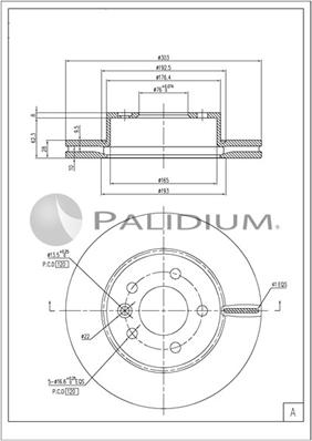 Ashuki P330-266 - Тормозной диск autospares.lv