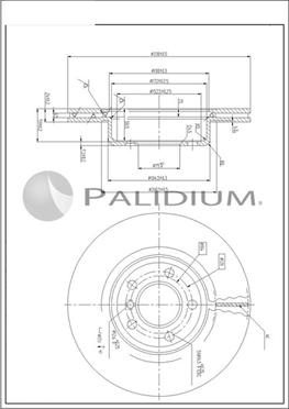 Ashuki P330-239 - Тормозной диск autospares.lv