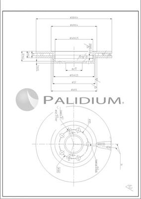 Ashuki P330-238 - Тормозной диск autospares.lv