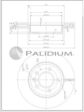 Ashuki P330-274 - Тормозной диск autospares.lv