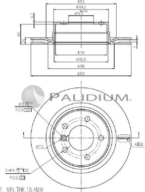 Ashuki P331-075 - Тормозной диск autospares.lv