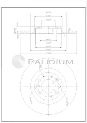 Ashuki P331-140 - Тормозной диск autospares.lv