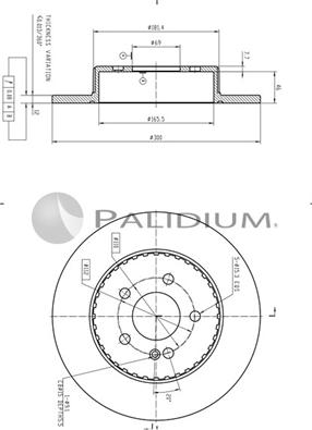 Ashuki P331-118 - Тормозной диск autospares.lv