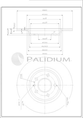 Ashuki P331-117 - Тормозной диск autospares.lv