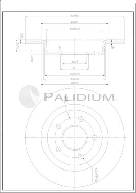 Ashuki P331-134 - Тормозной диск autospares.lv