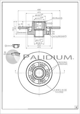 Ashuki P331-131 - Тормозной диск autospares.lv