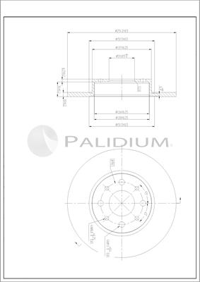 Ashuki P331-133 - Тормозной диск autospares.lv