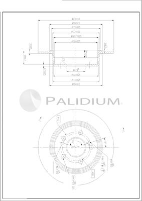 Ashuki P331-132 - Тормозной диск autospares.lv