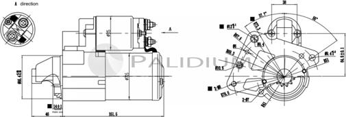 Ashuki PAL17-1014 - Стартер autospares.lv