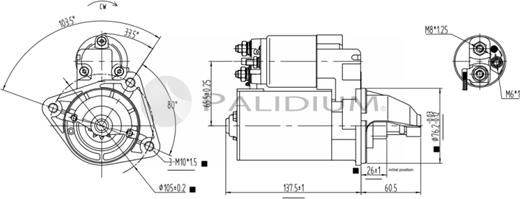 Ashuki PAL17-1011 - Стартер autospares.lv