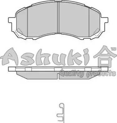 Ashuki S011-47 - Тормозные колодки, дисковые, комплект autospares.lv