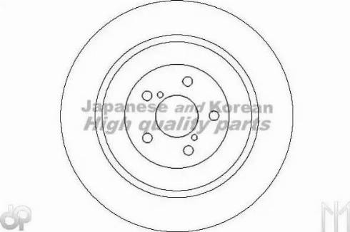 Ashuki S017-45 - Тормозной диск autospares.lv