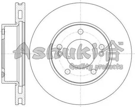 Ashuki SY606-04 - Тормозной диск autospares.lv