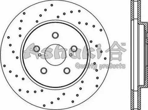 Ashuki T603-22 - Тормозной диск autospares.lv