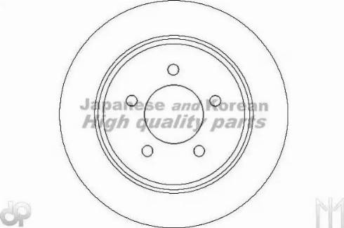 Ashuki US104308 - Тормозной диск autospares.lv