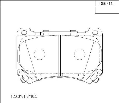 Asimco KD99711 - Тормозные колодки, дисковые, комплект autospares.lv