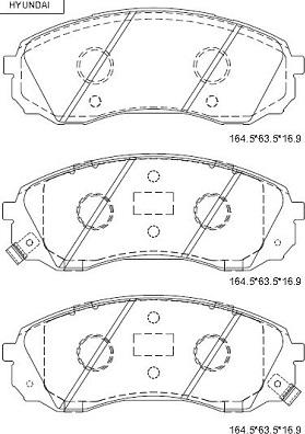 Asimco KD9756 - Тормозные колодки, дисковые, комплект autospares.lv