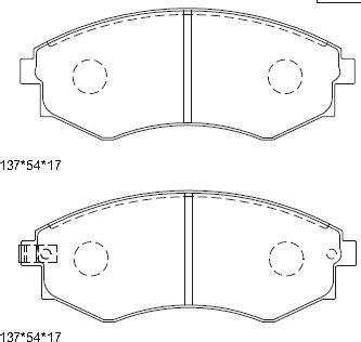 Magneti Marelli 323700012000 - Тормозные колодки, дисковые, комплект autospares.lv