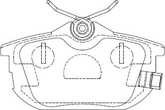 Asimco KD4733 - Тормозные колодки, дисковые, комплект autospares.lv