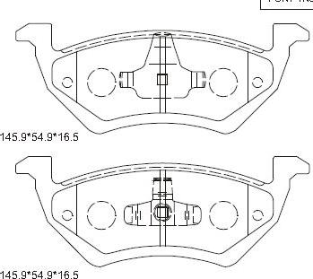 Asimco KD6514 - Тормозные колодки, дисковые, комплект autospares.lv