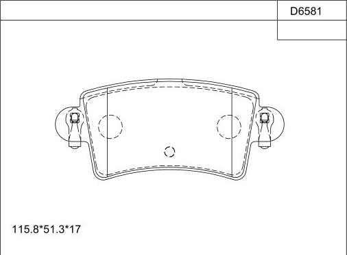 Asimco KD6581 - Тормозные колодки, дисковые, комплект autospares.lv