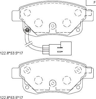 Asimco KD6602 - Тормозные колодки, дисковые, комплект autospares.lv