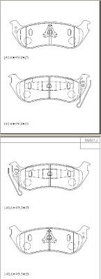 Asimco KD6017 - Тормозные колодки, дисковые, комплект autospares.lv