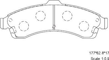 Asimco KD6303 - Тормозные колодки, дисковые, комплект autospares.lv