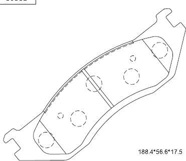 Asimco KD6317 - Тормозные колодки, дисковые, комплект autospares.lv