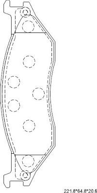 Asimco KD6334 - Тормозные колодки, дисковые, комплект autospares.lv