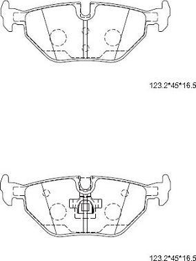 Asimco KD6793 - Тормозные колодки, дисковые, комплект autospares.lv