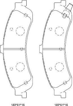 Asimco KD6742 - Тормозные колодки, дисковые, комплект autospares.lv