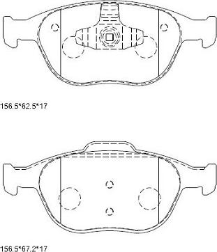 Asimco KD6768 - Тормозные колодки, дисковые, комплект autospares.lv