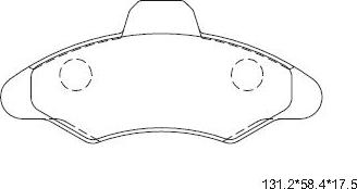 Asimco KD6762 - Тормозные колодки, дисковые, комплект autospares.lv