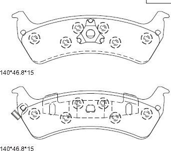 Asimco KD6772 - Тормозные колодки, дисковые, комплект autospares.lv