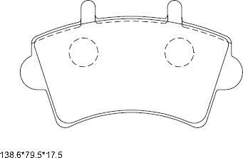 Asimco KD1511 - Тормозные колодки, дисковые, комплект autospares.lv