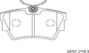 Asimco KD1518 - Тормозные колодки, дисковые, комплект autospares.lv