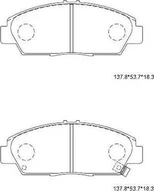 Quinton Hazell BLF741 - Тормозные колодки, дисковые, комплект autospares.lv