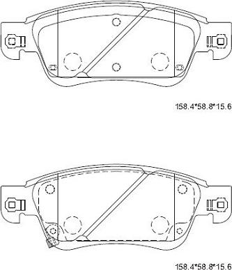 Asimco KD1753 - Тормозные колодки, дисковые, комплект autospares.lv