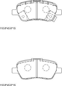 Asimco KD1789 - Тормозные колодки, дисковые, комплект autospares.lv