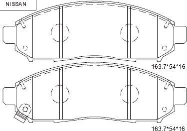 Asimco KD1775 - Тормозные колодки, дисковые, комплект autospares.lv