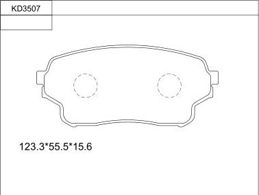 Asimco KD3507 - Тормозные колодки, дисковые, комплект autospares.lv