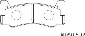 Asimco KD3753 - Тормозные колодки, дисковые, комплект autospares.lv