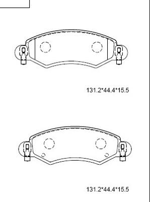 NK 1501223623 - Тормозные колодки, дисковые, комплект autospares.lv