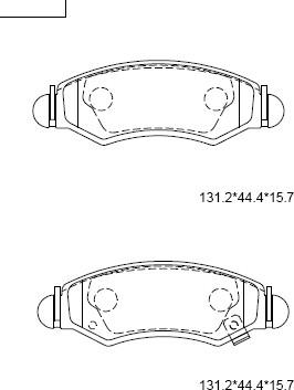 Asimco KD3760 - Тормозные колодки, дисковые, комплект autospares.lv