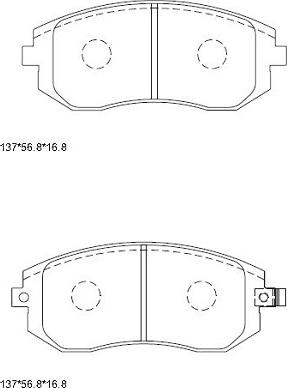 Asimco KD3704 - Тормозные колодки, дисковые, комплект autospares.lv