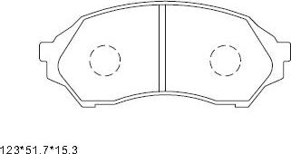 Asimco KD3725 - Тормозные колодки, дисковые, комплект autospares.lv