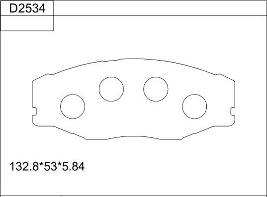 Asimco KD2534 - Тормозные колодки, дисковые, комплект autospares.lv