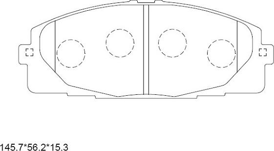 Asimco KD2608W - Тормозные колодки, дисковые, комплект autospares.lv