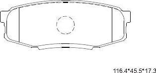 Asimco KD2388 - Тормозные колодки, дисковые, комплект autospares.lv